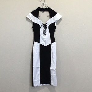 Tatyana color block pencil dress